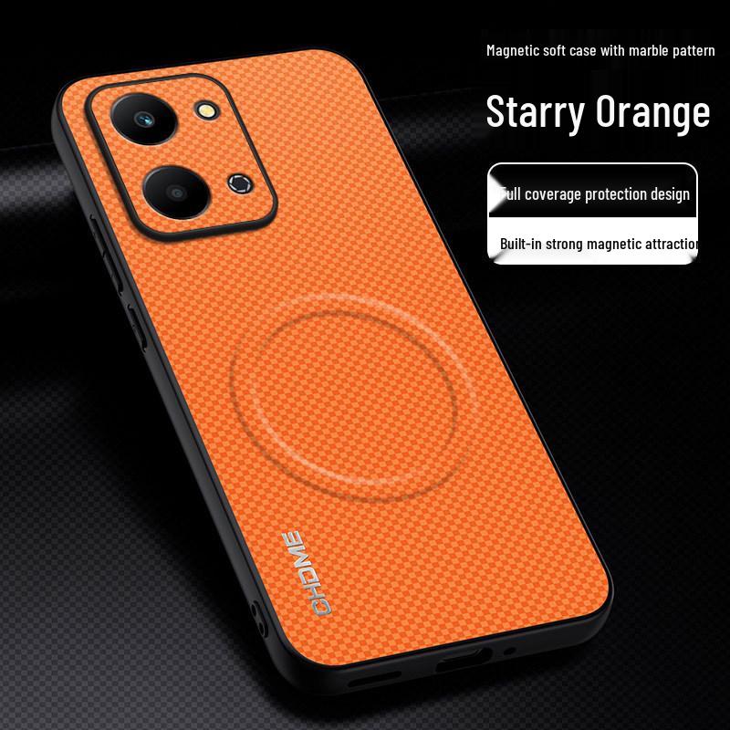 Honor Play7T Magnetic Buckle Anti-drop Full Coverage Protective Case with Stylish Texture Honor Play7T