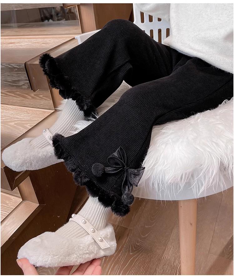 2024 Girls' Fashionable Elastic Leggings: Autumn/Winter Wear