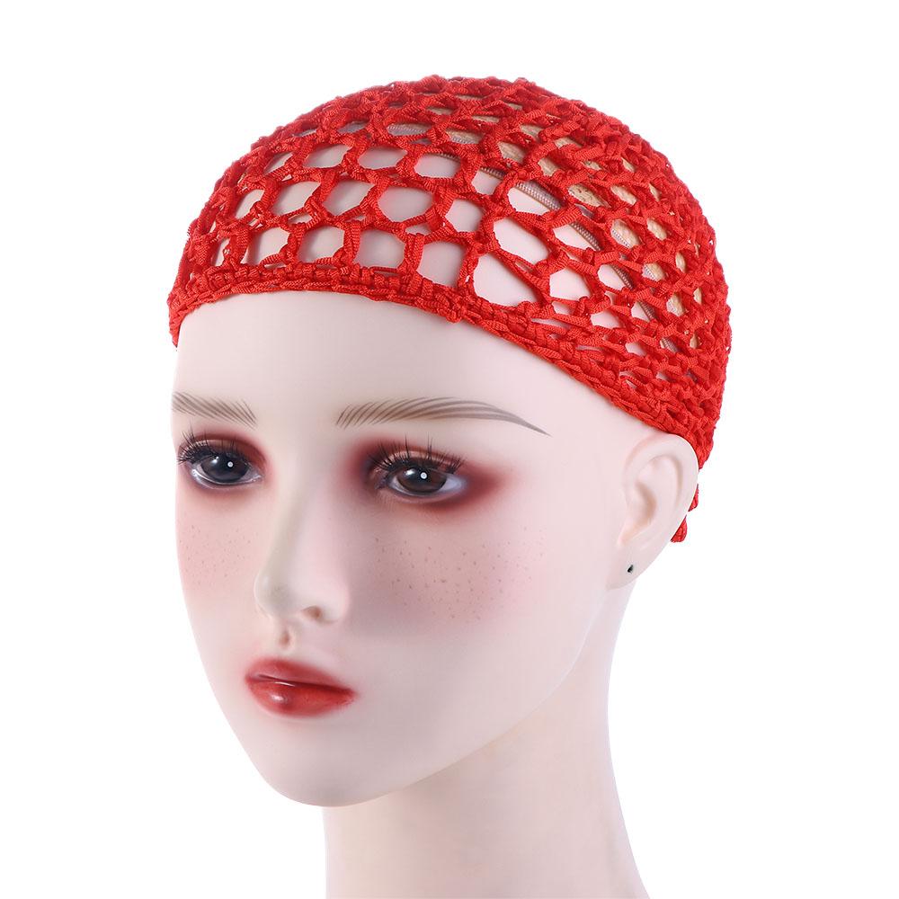 Fashion Multi-color Crochet Sleeping Handmade Night Net Hat Snood Mesh Cap Hair Net