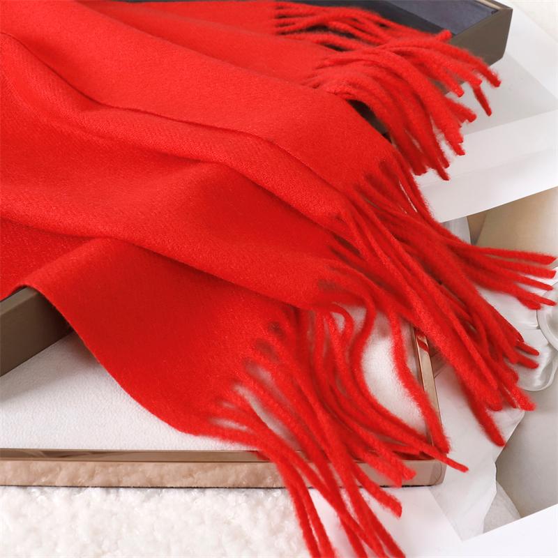 Fashion Solid Color  Women Scarf Winter Hijabs Tes Tassels Long Lady Shawls Cashmere Like Pashmina Hijabs Scarves Wraps