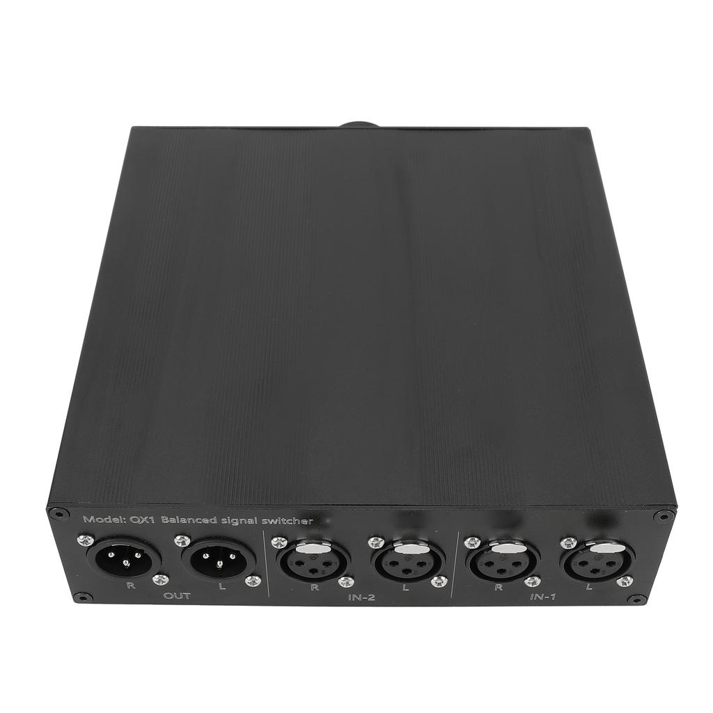 2 In 1 Out Sound Switch XLR Lossless Balance Sound Selector Switcher for 2 Channel HiFi Stereo L/R C