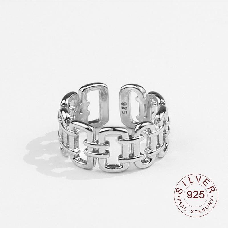 Xiaomi Real 925 Sterling Silver Rings for Women Open Vintage Wedding Trendy Jewelry Large Adjustable Antique Rings Anillos