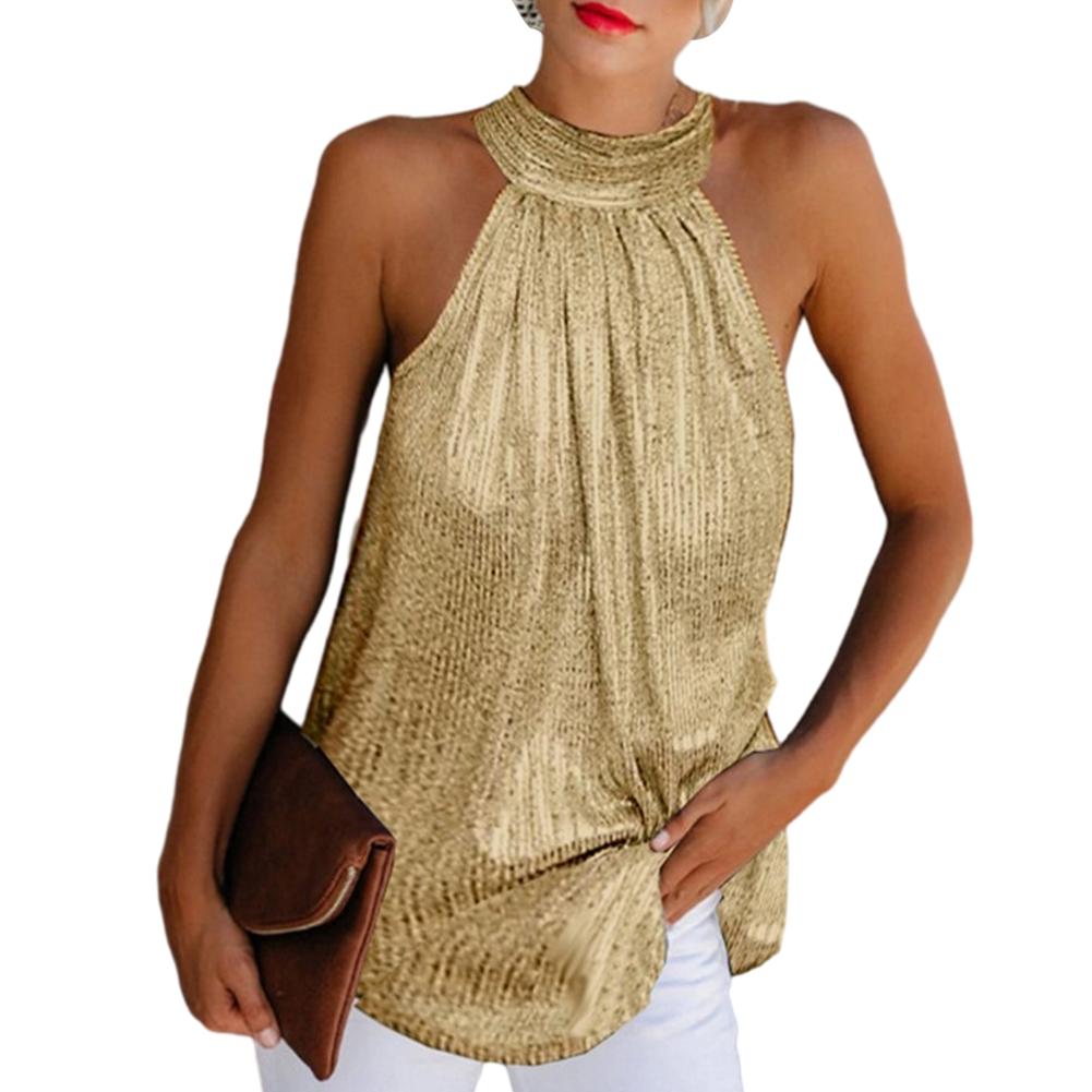 

Women Halterneck Sleeveless Vest 5XL