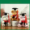 Adorabile Orsacchiotto di Peluche per la Laurea con Occhiali e Materiale in Peluche Corto