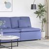 Modular Sofa Center Module with Cushions Jeans Blue 100 Cm
