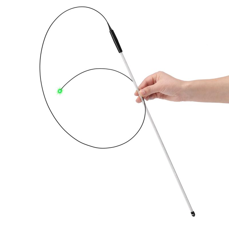 LED Laser Cat Teaser Stick Ultra Long Cat Stick Toys Interactive Pet Boredom Relief Toys For Cats Cat Wand Toy Pet Supplies