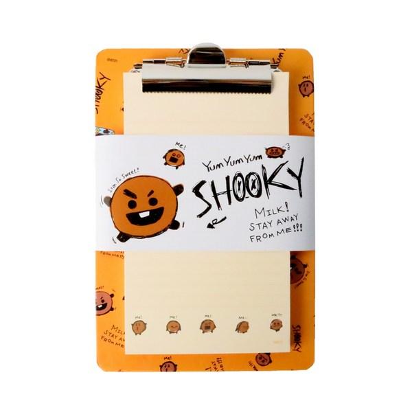 Line Friends BT21 Clipboard + Pad Set 155 X 250 Mm, Suki, 2 Set