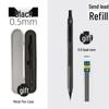 Professional Metal Mechanical Pencil, 0.5/0.7mm, Low Center Gravity, Weighted Feel, Continuous Lead Feed for Drawing & Painting.