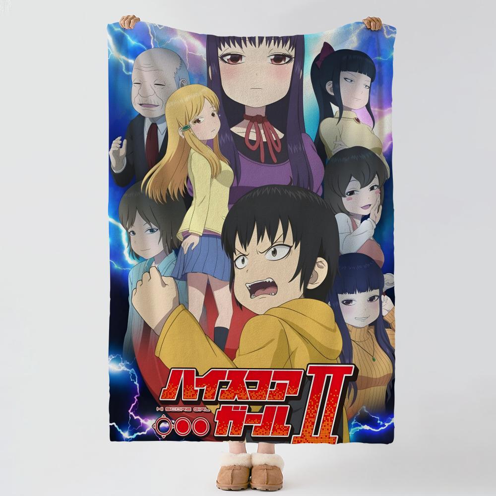 Anime HHi Score Girl Throw Soft Warm Flannel Blanket Multiuse Throw for Bed Sofa Office Air Conditioning Nap Blanket