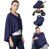 Solid Color Nursing Cover Muslin Fabric Stroller Cover Universal Breastfeeding Cover  Women