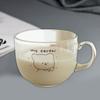 300ml Bärenglasbecher Kaffeetassen Frühstück Haferflocken Tee Getränk Milch Wasserkrug mit Griff Zuhause Büro Kaffee Milchbecher