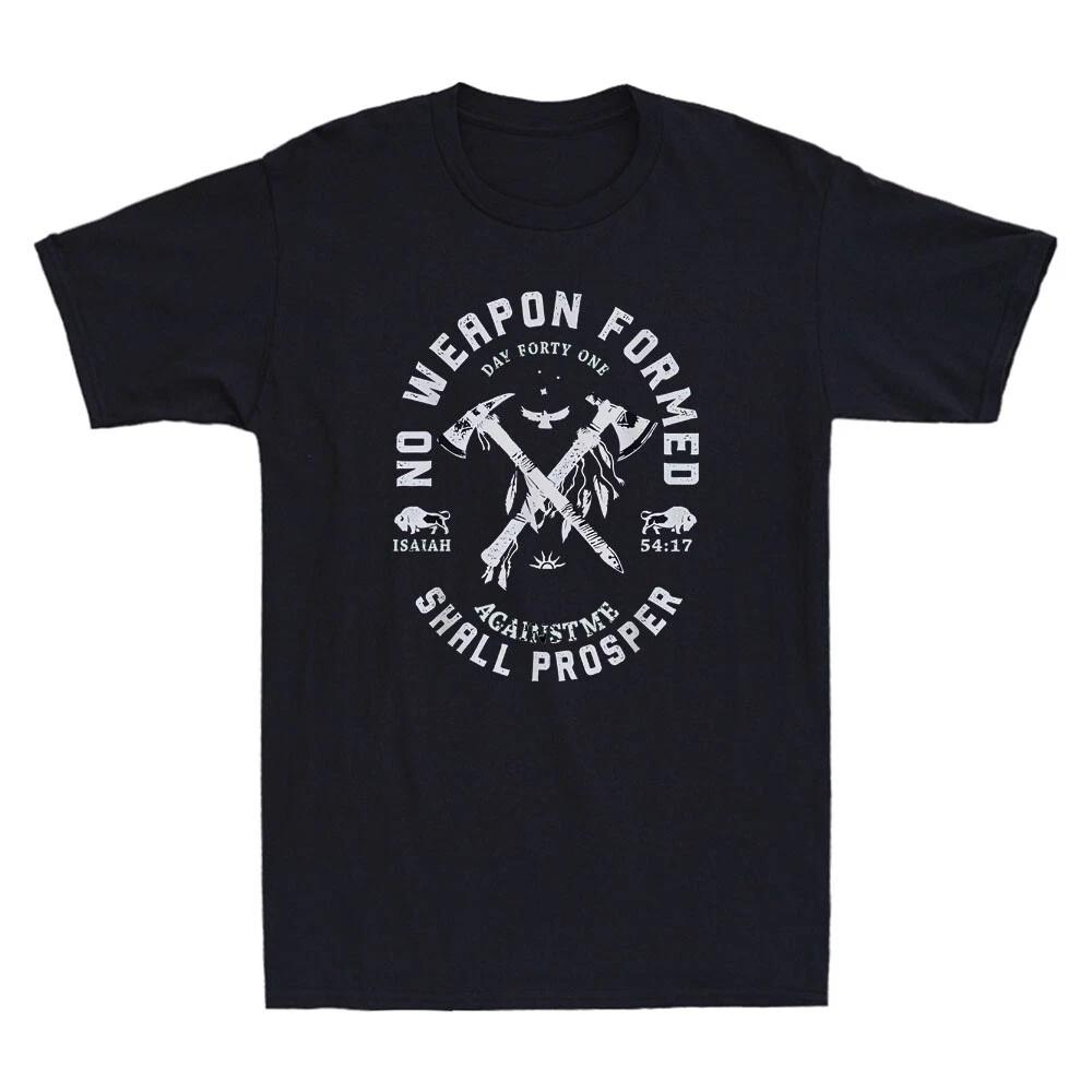 No Weapon Formed Against Me Shall Prosper Christian Quote Vintage Men s T-Shirt XL