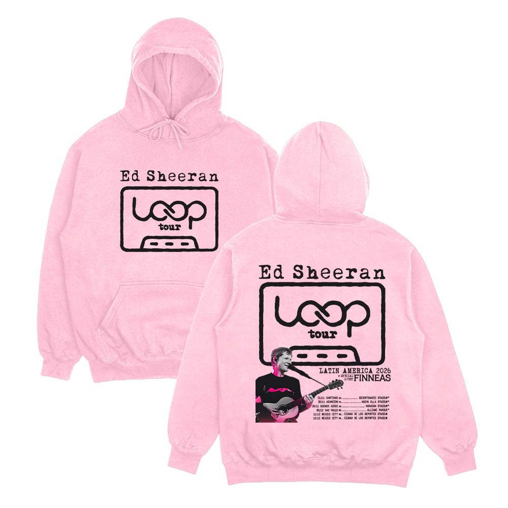 Ed Sheeran Loop Tour LATIN AMERICA 2026 Hoodies Oversized Graphic Sweatshirts Men Fashion Women Casual Clothing Fall Streetwear