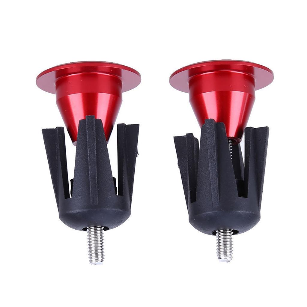1 Pair Bike Handle Bar End Plugs Colorful Aluminum Alloy Bicycles Handlebar Bar Grips End Plugs Bike Handle Bar End Caps