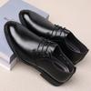 High Quality Leather Men Casual Shoes Breathable Formal Mens Dress Shoes Italian Luxury Brand Lace-Up Non-slip Men Driving Shoes