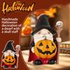 Halloween Dwarf With Staff Home Decoration