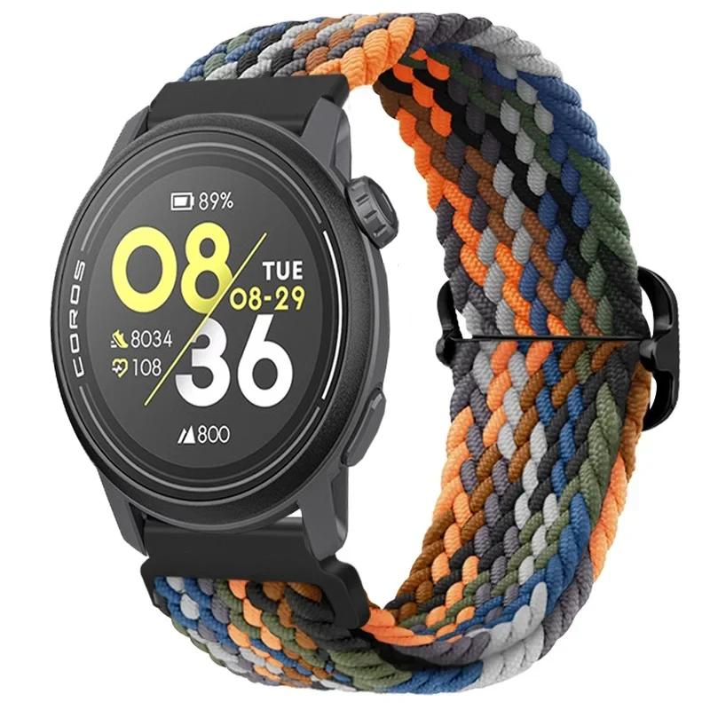 20/22mm Gevlochten Nylon Bandje Voor COROS APEX 4/PACE Pro/4 3 2 Verstelbare Armband Voor CMF Watch 3/2/1 Pro Suunto Race 2/S/Run Band
