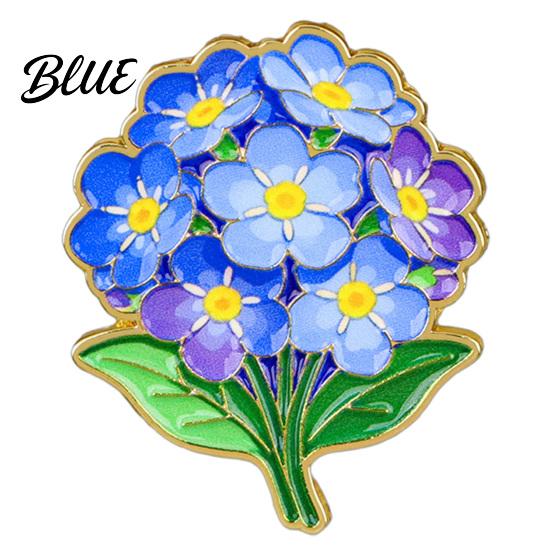 Alloy Flower Brooch Zinc Pin Colorful Shape Lapel Smooth Polished