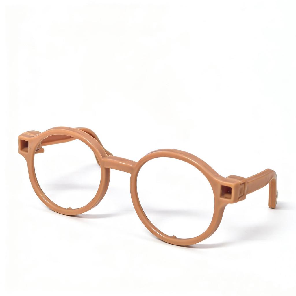 10cm & 20cm Cotton Plush Bear Glasses - Self-Deprecating Bear Doll Accessories