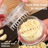 Chop and Mash Garlic Tool Manual Garlic Grinder Garlic Masher Garlic Paste Maker Garlic Press Tool Household Kitchen Garlic and Ginger Grinder