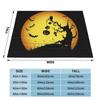Pink Cute Ghosts Flannel Blankets Halloween Funny Throw Blankets for Home Hotel Sofa 150*125cm Rug Piece
