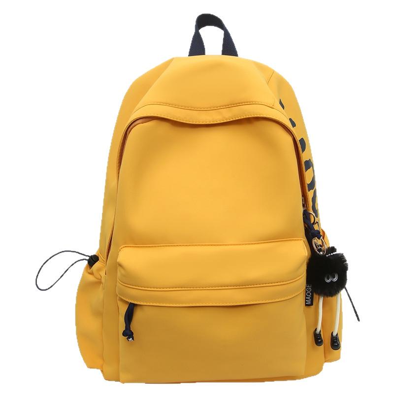 Schoolbag New High-value Junior High School Backpack Women's Korean Version Fashion Large-capacity Schoolbag Versatile Casual Backpack Men's Trend