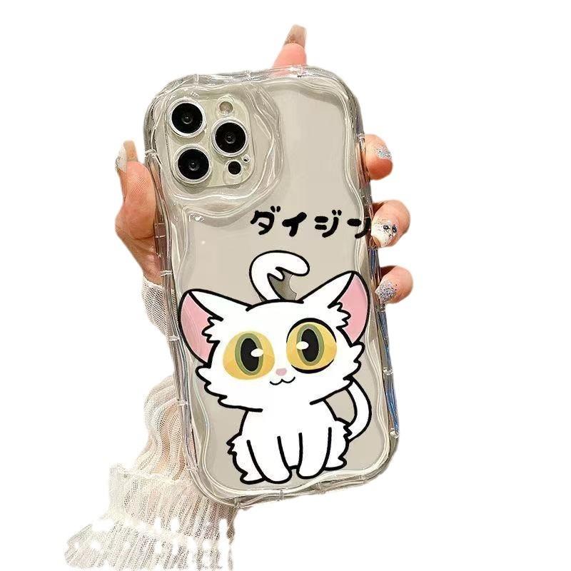 Cute Kitten Suitable for Iphone16pro Mobile Phone Case Apple 15 Anti-drop 14 Japanese and Korean 13promax New 12x