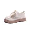 Spring Autumn New Children Loafer for Girl Fashion British Style Princess Chic Bowtie Anti-slippery Casual Performance Shoe