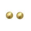 Vintage Brushed Matte Metal Round Ball Stud Earrings For Women Fashion Commute Jewelry