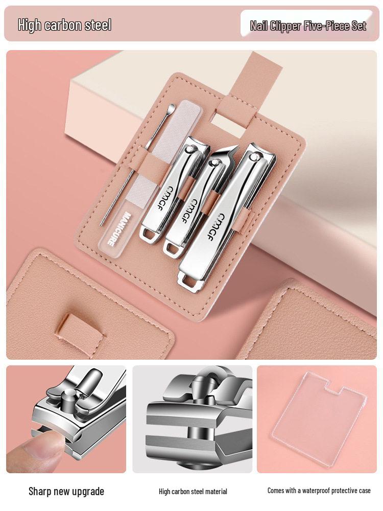 German Angled Nail Clippers - Large, Portable Manicure & Pedicure Scissors Set
