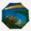 Winnie-the-Pooh, Night Sky Themed Automatic Opening and Closing Umbrella, Brightly Colored 8-rib Portable Umbrella, Suitable for Men and Women, A Perf
