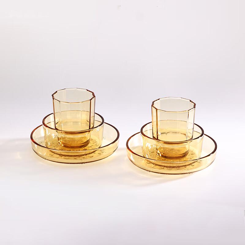 Gao Taibai Yingxue 6-teiliges Bernstein-Glas-Geschirrset