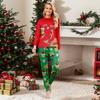 Christmas Print Cute Family Set Pajamas, Home Clothes, Family Set Long Sleeve Top Pants Set