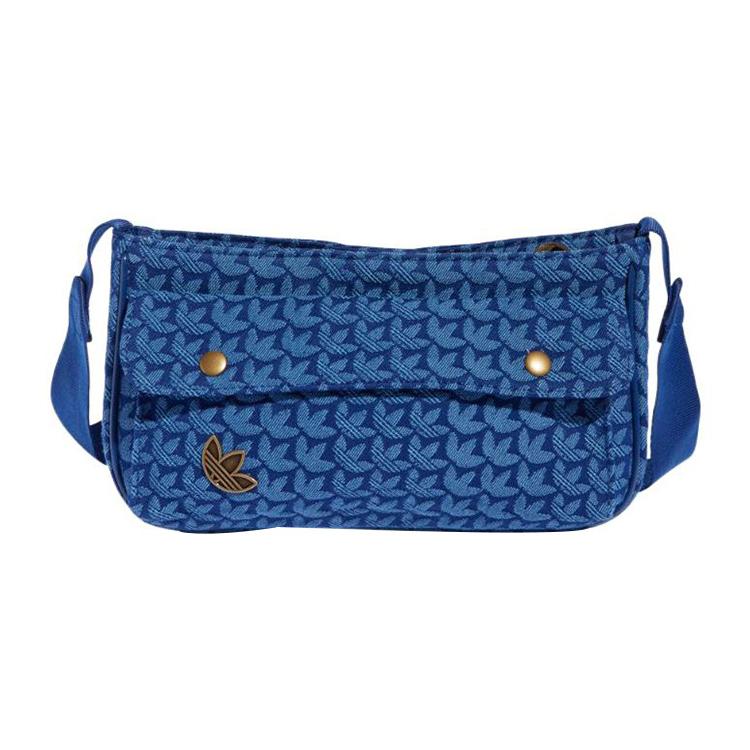 New Adidas Cotton Sports Bag, Shoulder Bag Women's Blue IC2141
