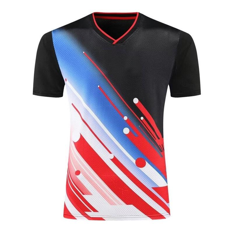 Quick-Dry Badminton Shirt Short Sleeve Unisex Sports T-Shirt Volleyball Table Tennis Training Competition