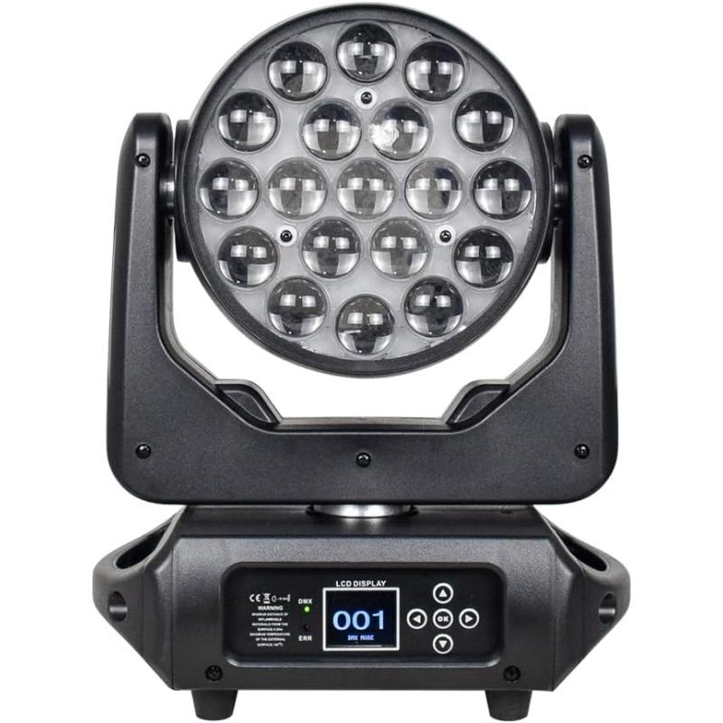 Four-in-One Focusing Shake Head RGBW LED Moving Light DMX512 Control for Music Festival Wedding Disco Stage Lighting