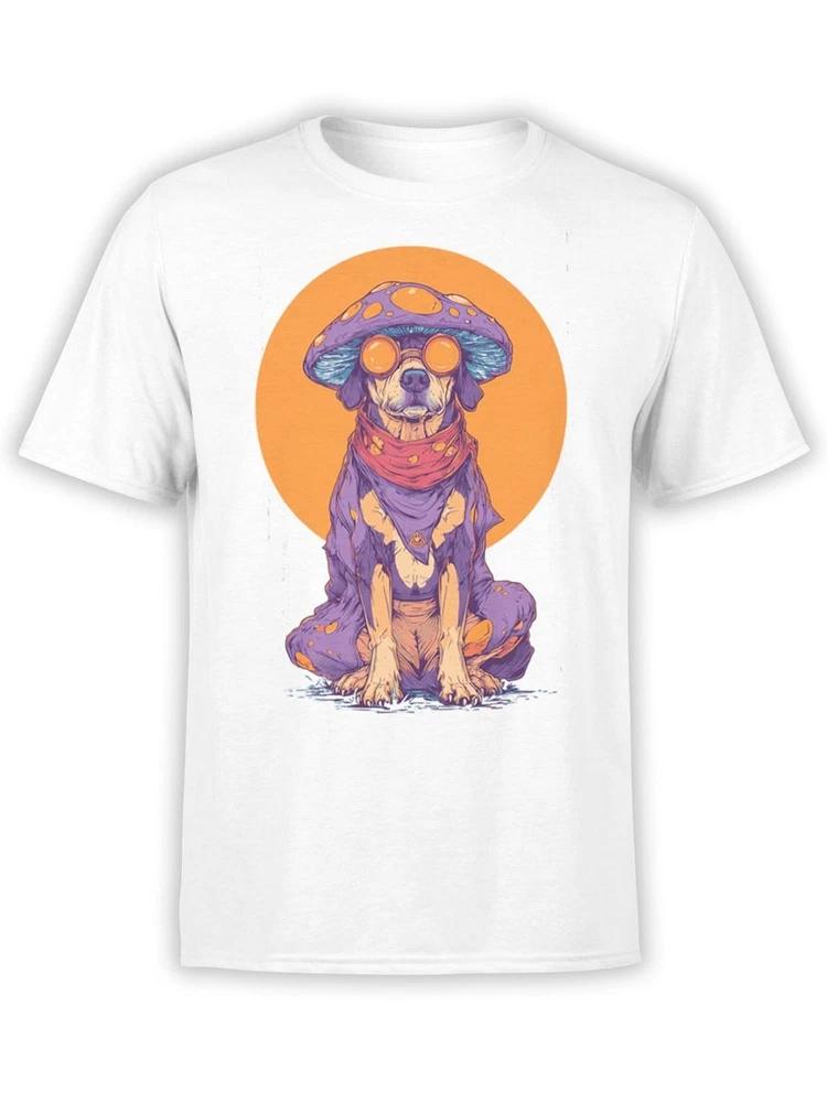 Shroom Pup Tshirt Trippy Dog Tee Unisex S