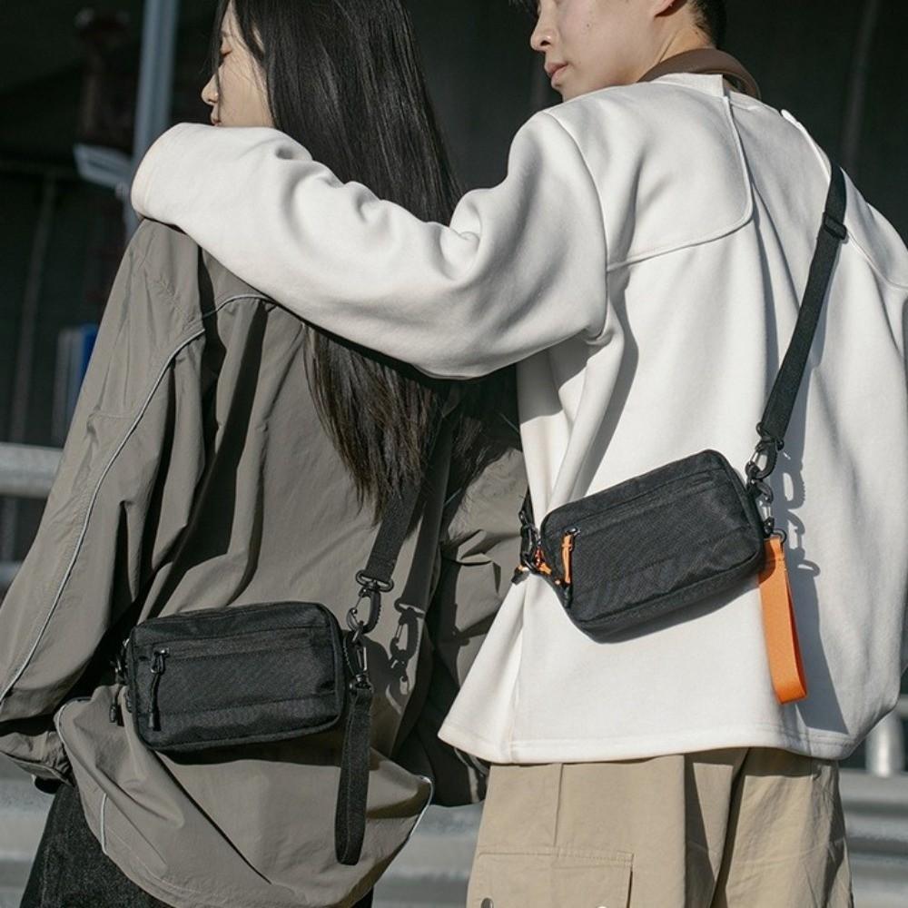 Adjustable Nylon Crossbody Bag Lightweight Messenger Bag All-match Single Shoulder Bag  Picnic