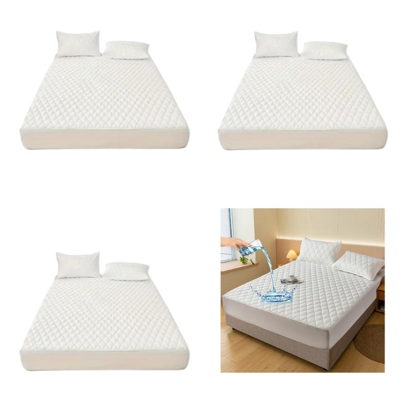Premium Waterproofs Mattress Protector Hypoallergenics Mattress Cover with Breathable Quilted Design Deep Fitted Sheet