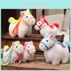 Sunshine Rainbow Pony Plush Toy Keychain With Soft Short Plush For Kids And Teens