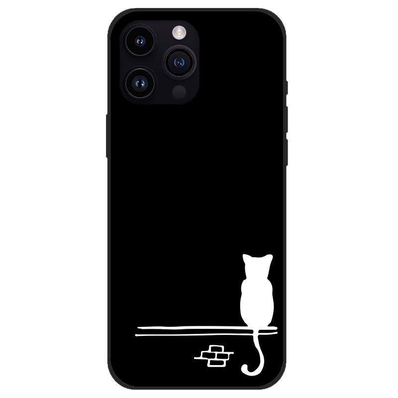 Cases For Apple iPhone15/15Pro/15Plus/15Max Unique Design Soft Silicone black Anti Drop Phone Cover For iPhone 15 Pro max