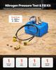 Hydraulic Nitrogen Accumulator Charging Kit, 0-100 Bar Nitrogen Fill Kit, Pressure Test System with 1 Pressure Gauge, 1 Gas Hose, 1 Valve Body and 1