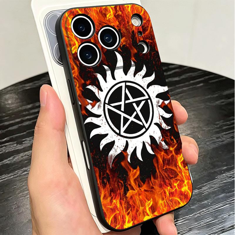 Supernatural SPN Babaite Soft Phone Case for iPhone 16 16E 17 Air 15 Pro Max 14 Plus 13 Mini 11 12 7 Black Cover Back Shell
