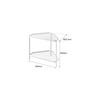 Yamazaki Kitchen Corner Rack, White, Approx. W34 x D225 x H29cm, Tower Series, 2-Tier, Stovetop