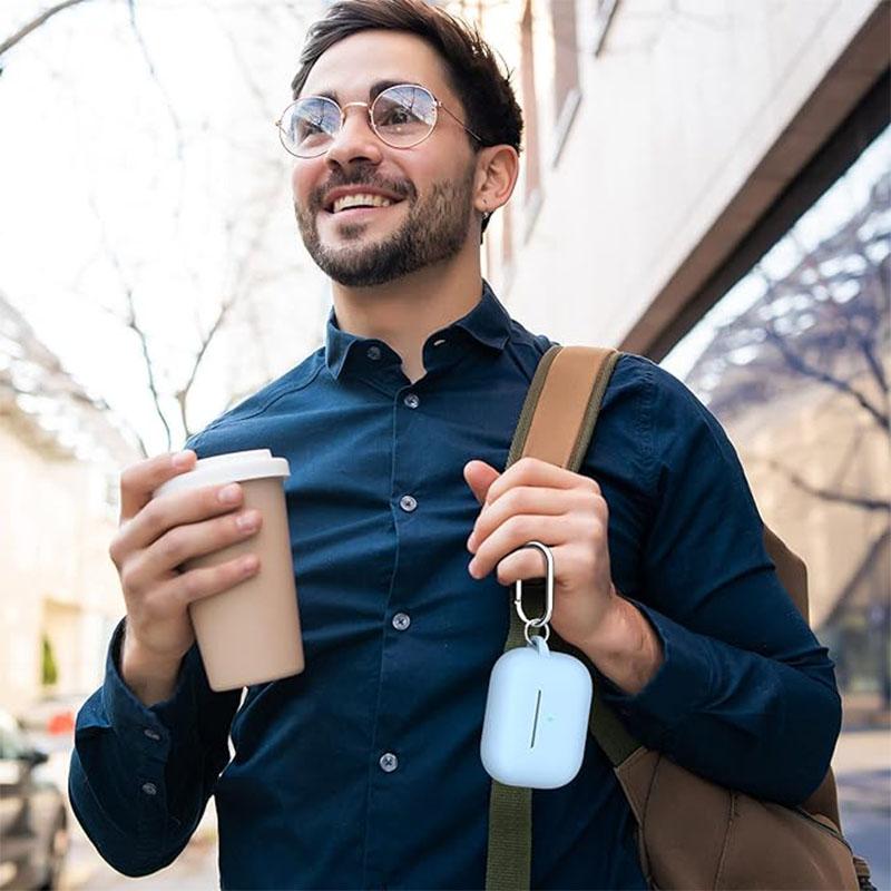 AirPods Pro 2nd / 1st Generation Case With Key Chain  Fully Protected Silicone Skin Accessory Front LED Visible Light