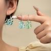 Coole Sommer Grüne Klare Wassertropfen Perlen Stecker Ohrringe Damen Kreativ Nische Persönlichkeit Süß Klein Frisch Mode Ohrringe