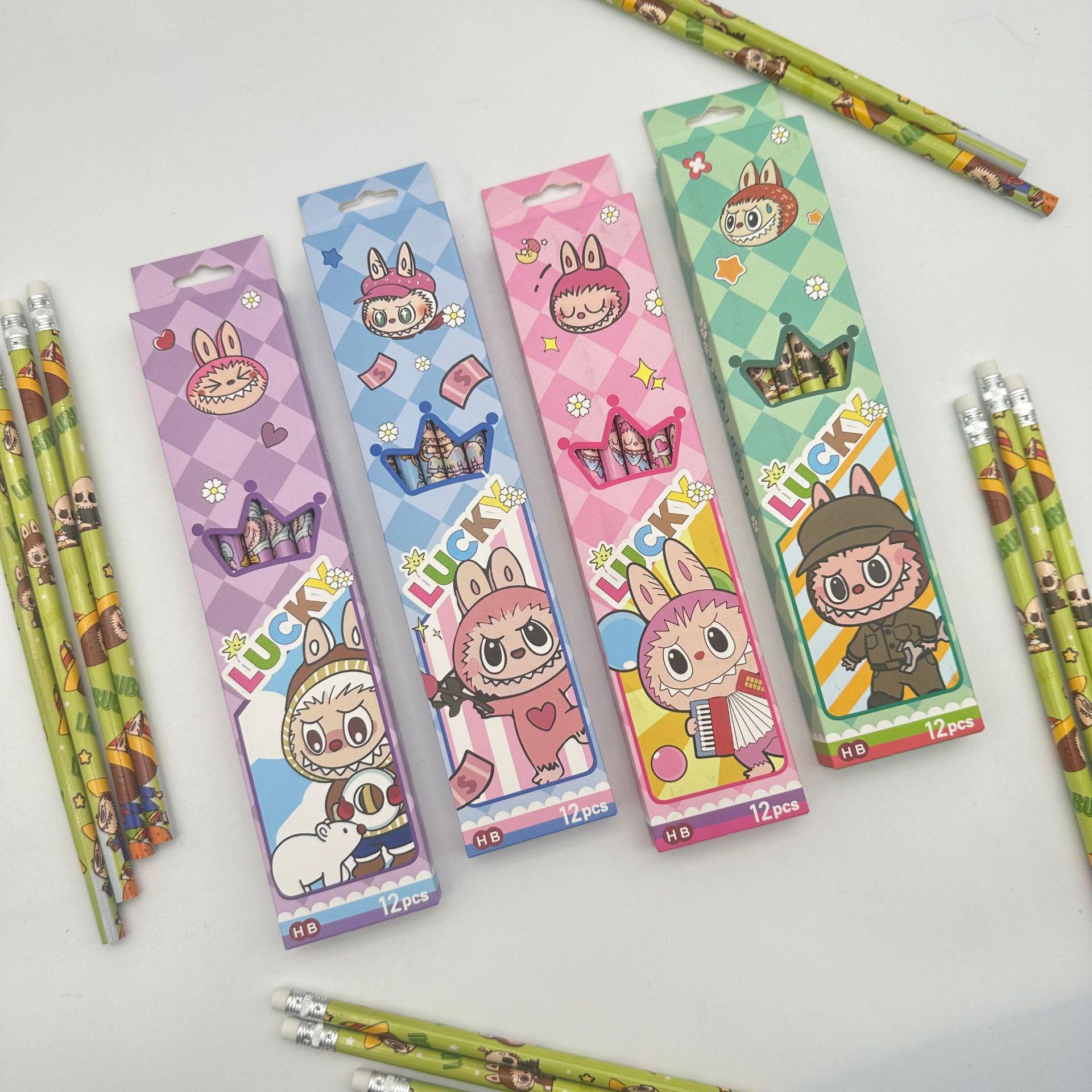 Zootopia 12-Piece Set: Non-Toxic HB Pencils, Erasers, and Sharpeners for Students HB