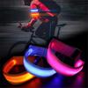 2Pcs LED Light Luminous Armband Bracelet Night Reflective Safety Belt Outdoor Sports Night Running Cycling Leg Arm Band Unisex