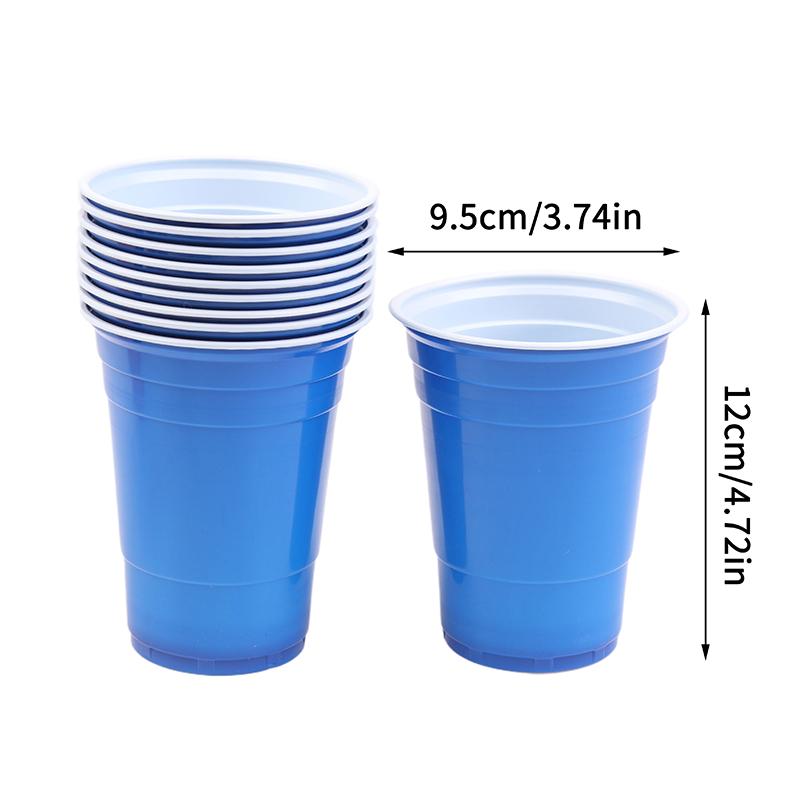 10Pcs Multiple 16OZ Plastic Cups Disposable Cups Drinking Cups Party Cups Water Cups For Graduation Ceremonies Beverages Drinks