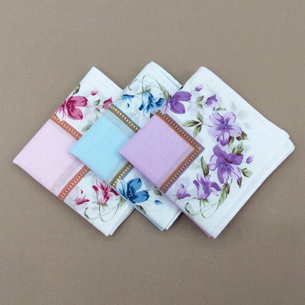 Square Pocket Handkerchiefs Women Cotton Vintage Hankies Bridal Handkerchief Soft Cotton Washable Towel Will Bit Softest